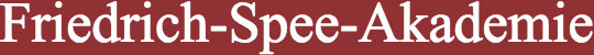 Friedrich-Spee-Akademie – Termineingabe